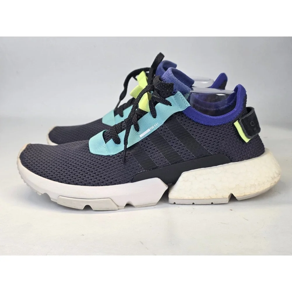 Adidas POD-S Men's Sneakers Size 10.5 Navy‎ Blue Athletic Running Slip On Shoes